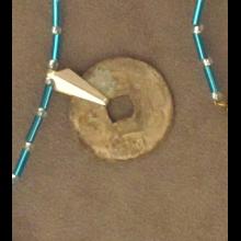 Collier avec deux pi�ces en bronze Song
